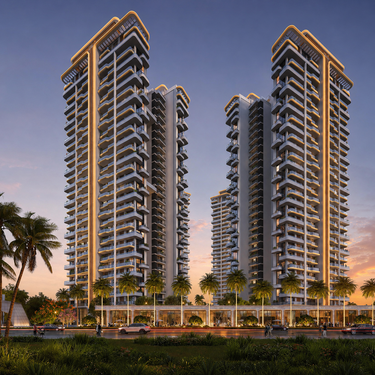 Luxury EVOQ residential towers